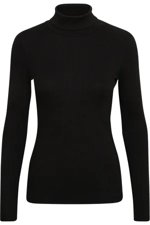 INWEAR Dame, Strikkevarer, Svart, S