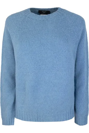 Max Mara Dame, Strikkevarer, Blå, S