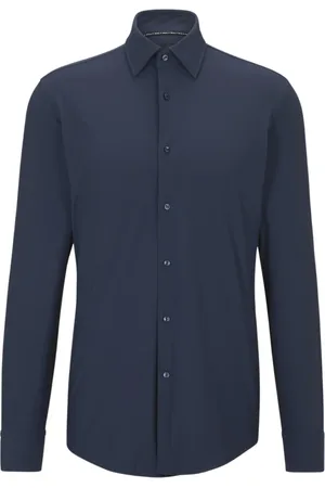 HUGO BOSS Herre, Skjorter, Blå, L