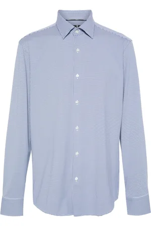 HUGO BOSS Herre, Skjorter, Blå, L