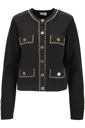 Elisabetta Franchi Dame, Strikkevarer, Svart, L
