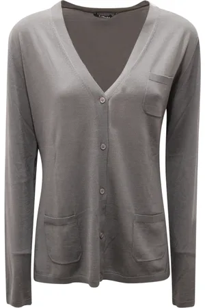 Max Mara Dame, Strikkevarer, Grå, M