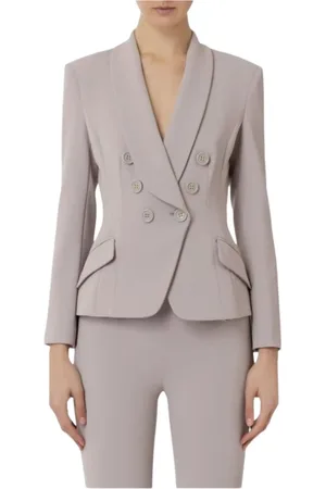 Elisabetta Franchi Dame, Jakker, Grå, L