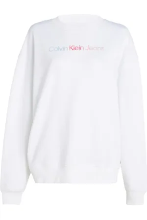 Calvin Klein Dame, Gensere & Hettegensere, Hvit, S