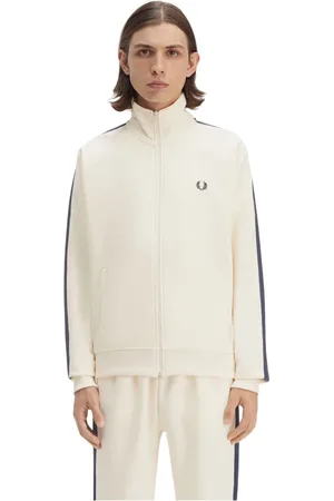Fred Perry Herre, Gensere & Hettegensere, Hvit, L
