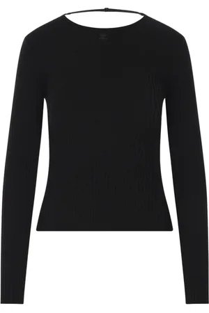 Courrèges Dame, Strikkevarer, Svart, S