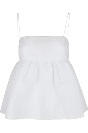 Cecilie Bahnsen Dame, Topper, Hvit, M