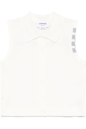 Thom Browne Dame, Topper, Hvit, S