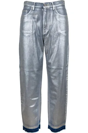 Elisabetta Franchi Dame, Jeans, Grå, W27