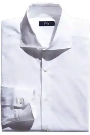 FAY Herre, Skjorter, Hvit, 3XL