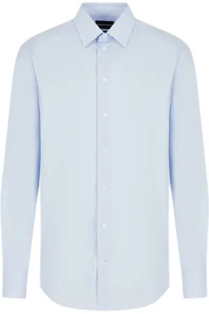 Emporio Armani Herre, Skjorter, Blå, 7XL
