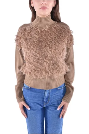 Max Mara Dame, Strikkevarer, Brun, M