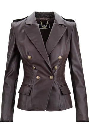 Elisabetta Franchi Dame, Jakker, Brun, S