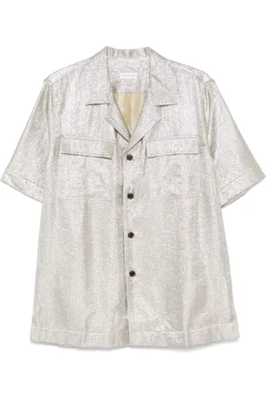 DRIES VAN NOTEN Herre, Skjorter, Grå, L