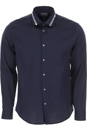 Emporio Armani Herre, Skjorter, Blå, L