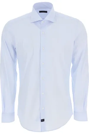 FAY Herre, Skjorter, Blå, 3XL
