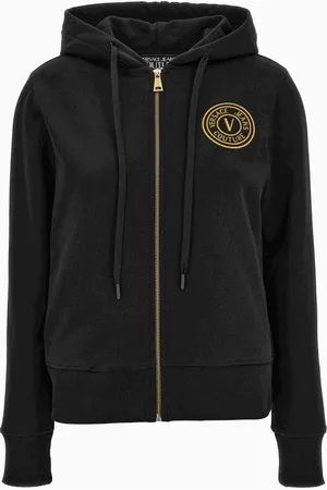 VERSACE Dame, Gensere & Hettegensere, Svart, M
