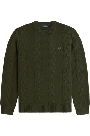 Fred Perry Herre, Strikkevarer, Grønn, L