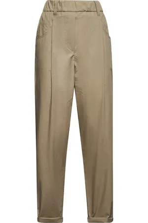 Brunello Cucinelli Dame, Bukser, Brun, L