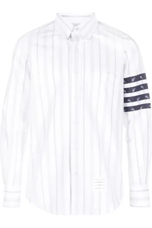 Thom Browne Herre, Skjorter, Grå, L