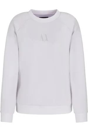 Armani Exchange Dame, Gensere & Hettegensere, Hvit, XS