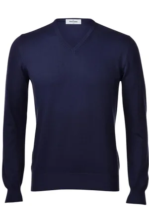 Gran Sasso Herre, Strikkevarer, Blå, 2XL