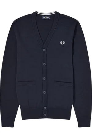 Fred Perry Herre, Strikkevarer, Blå, S