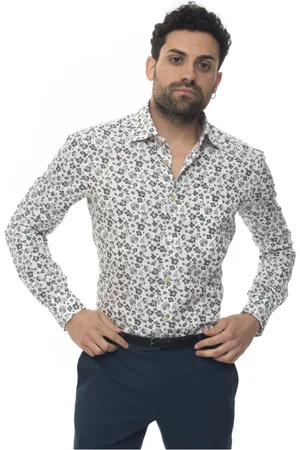 Kiton Herre, Skjorter, Grå, M