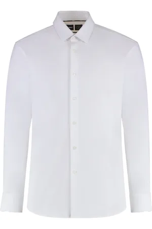 HUGO BOSS Herre, Skjorter, Hvit, 5XL