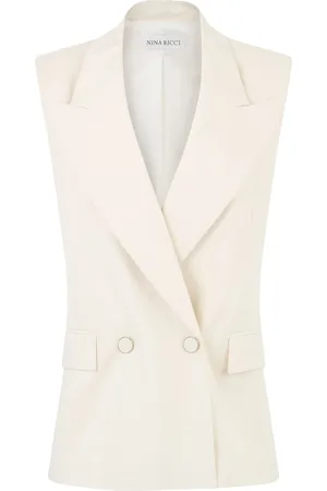 Nina Ricci Dame, Jakker, Hvit, 2XS