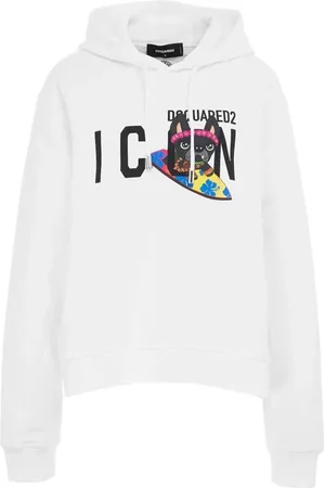 Dsquared2 Dame, Gensere & Hettegensere, Hvit, M