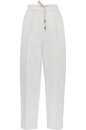 Brunello Cucinelli Dame, Bukser, Hvit, S