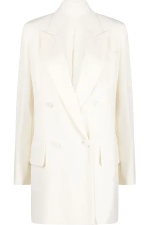 Max Mara Dame, Jakker, Hvit, 2XS