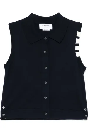 Thom Browne Dame, Topper, Blå, S