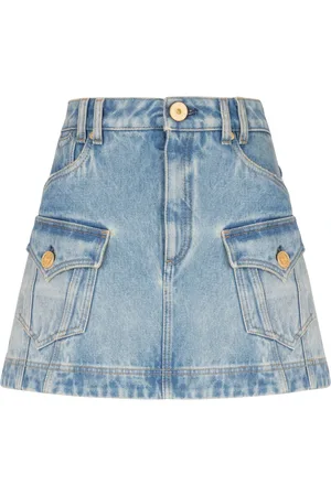 Balmain Dame, Skjørt, Blå, XS