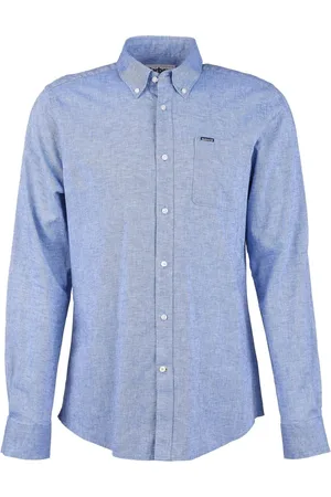 Barbour Herre, Skjorter, Blå, 2XL