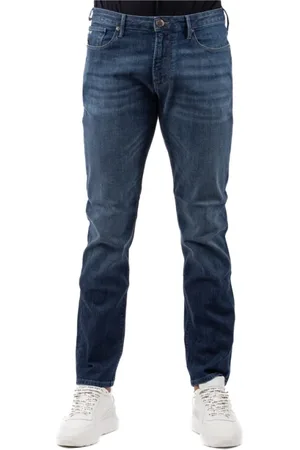 Emporio Armani Herre, Jeans, Blå, W38