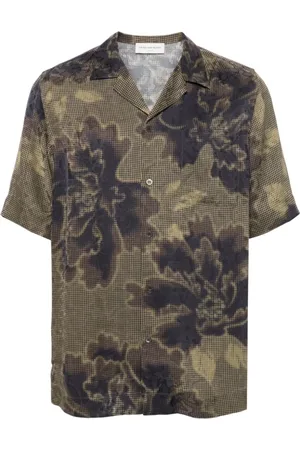 DRIES VAN NOTEN Herre, Skjorter, Brun, XL