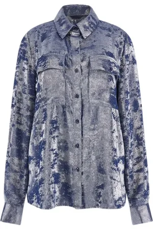Guess Dame, Bluser & Skjorter, Blå, S