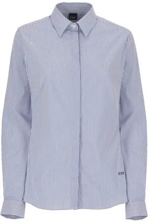 FAY Dame, Bluser & Skjorter, Blå, XL