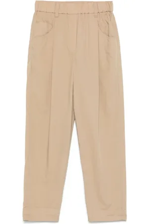 Brunello Cucinelli Dame, Bukser, Brun, S