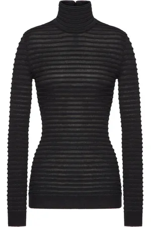 VALENTINO GARAVANI Dame, Strikkevarer, Svart, L