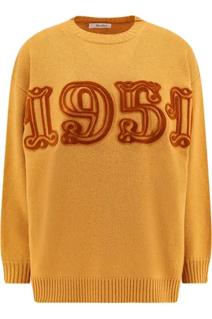 Max Mara Dame, Strikkevarer, Gul, S