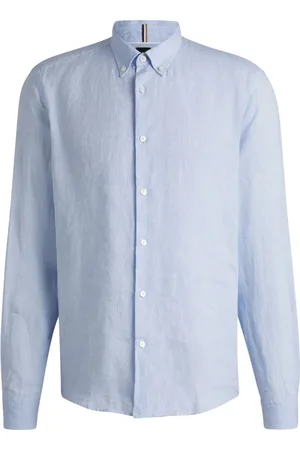 HUGO BOSS Herre, Skjorter, Blå, XL