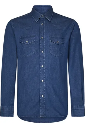Tom Ford Herre, Skjorter, Blå, S