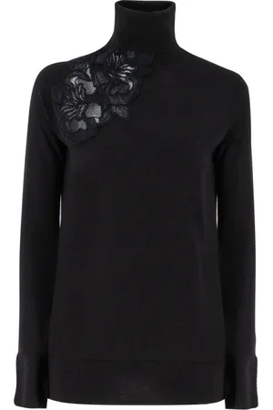 ERMANNO SCERVINO Dame, Strikkevarer, Svart, S
