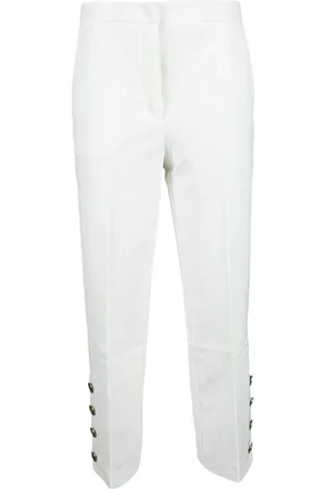 Twin-Set Dame, Bukser, Hvit, 2XS