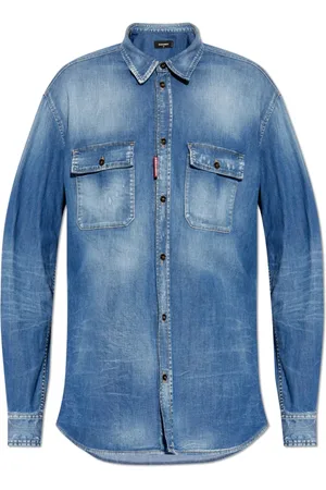 Dsquared2 Herre, Skjorter, Blå, S