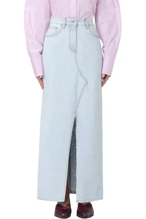 Msgm Dame, Skjørt, Blå, XS