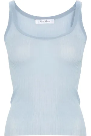 Max Mara Dame, Topper, Blå, L
